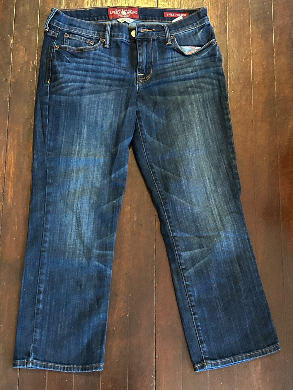 Lucky Brand Men's Straight Jeans in Dark Blue Wash